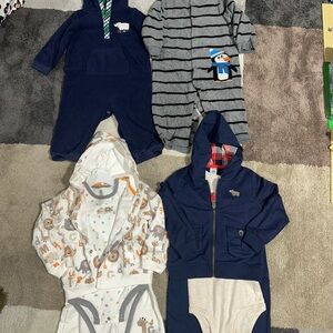 Carter's Kids Matching Sets - Navy, Gray, White